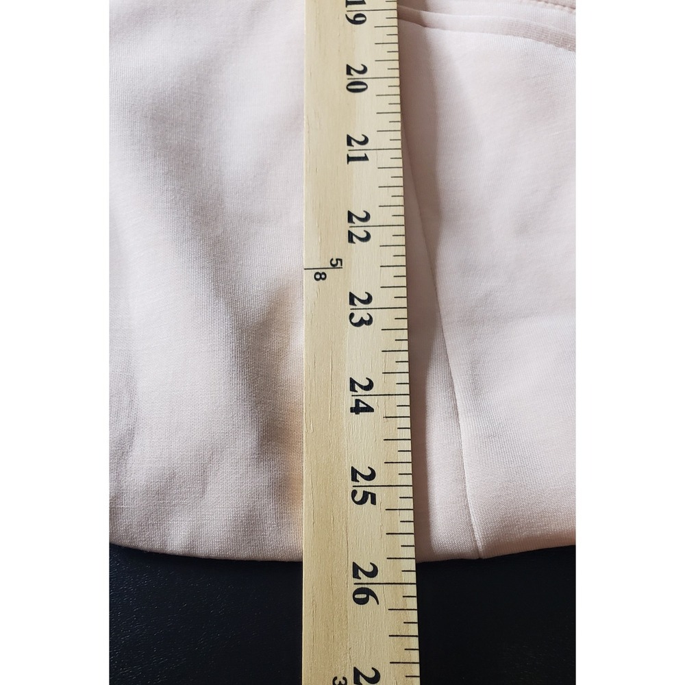 Skies Are Blue Pale Pink Open Front Blazer Jacket L Casual Office Work Spring - Picture 10 of 10